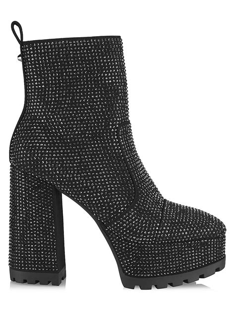 Michael Kors Enya Embellished Platform Boots on SALE 